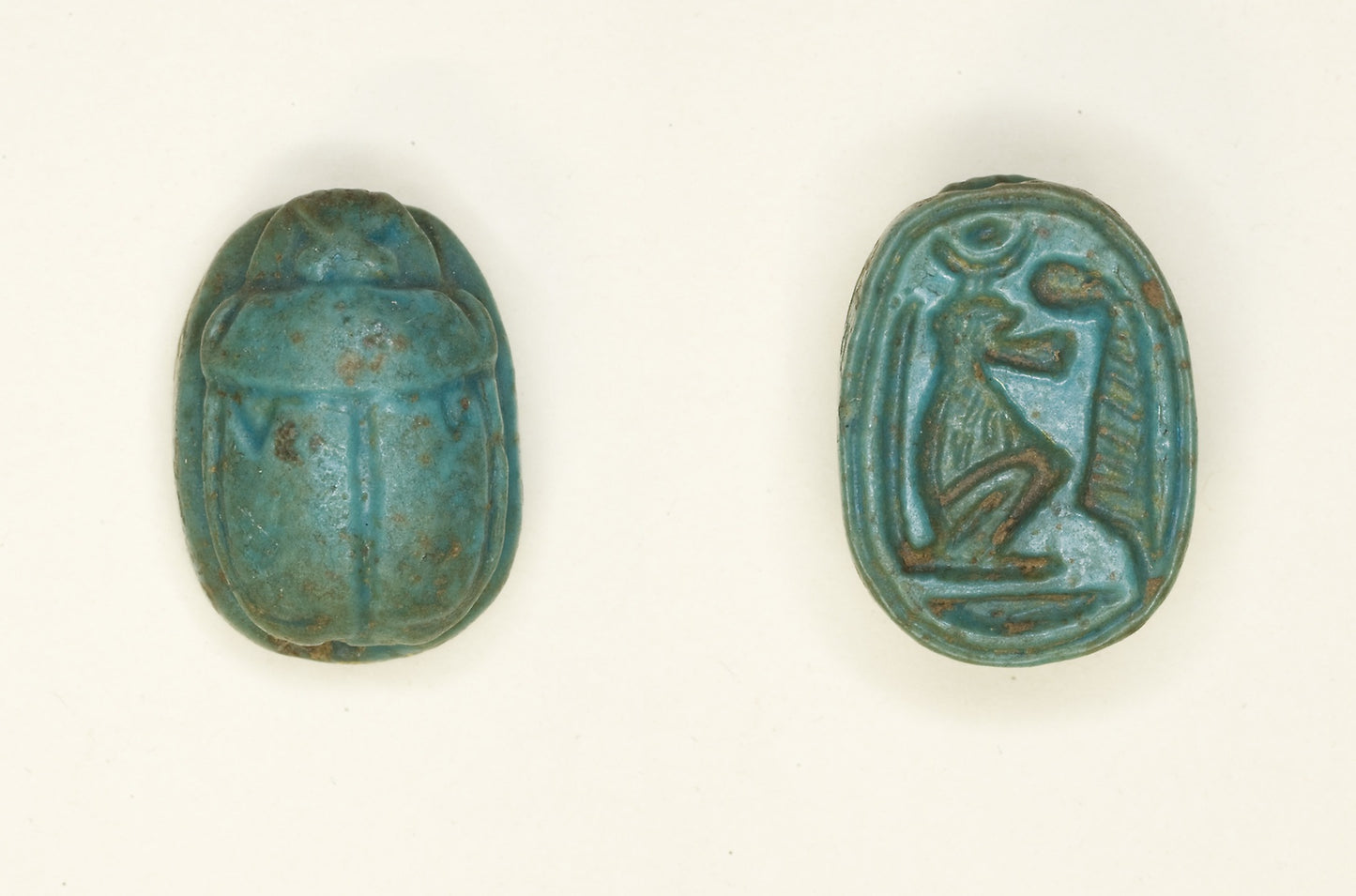 Scarab -  Baboon with Ma’at Feather -  Egyptian,  Poster Print Wall Art
