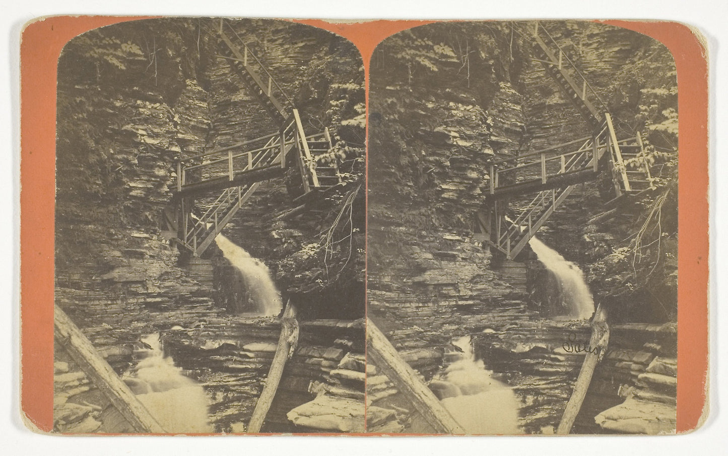 Central Gorge and Jacob's Ladder -  G. F. Gates,  Poster Print Wall Art