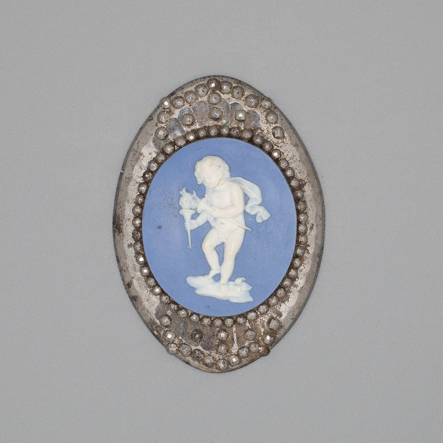Medallion with Cupid Lighting His Wick -  Wedgwood Manufactory,  Poster Print Wall Art