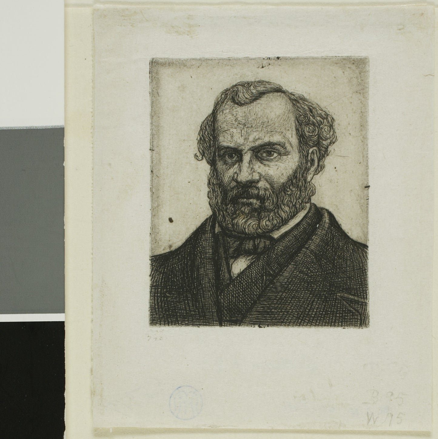 Portrait of Armand Guéraud of Nantes, Printer and Man of Letters -  Charles Meryon,  Poster Print Wall Art
