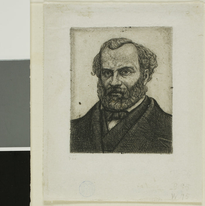 Portrait of Armand Guéraud of Nantes, Printer and Man of Letters: Charles Meryon,16x12