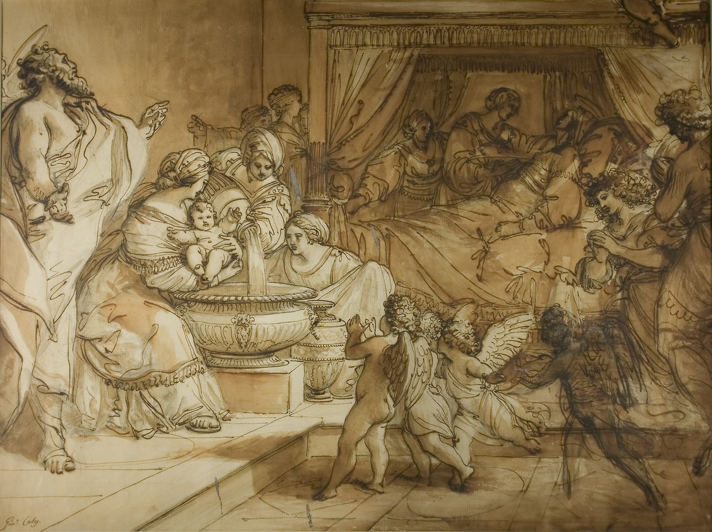 Birth of the Virgin -  Giuseppe Cades,  Poster Print Wall Art