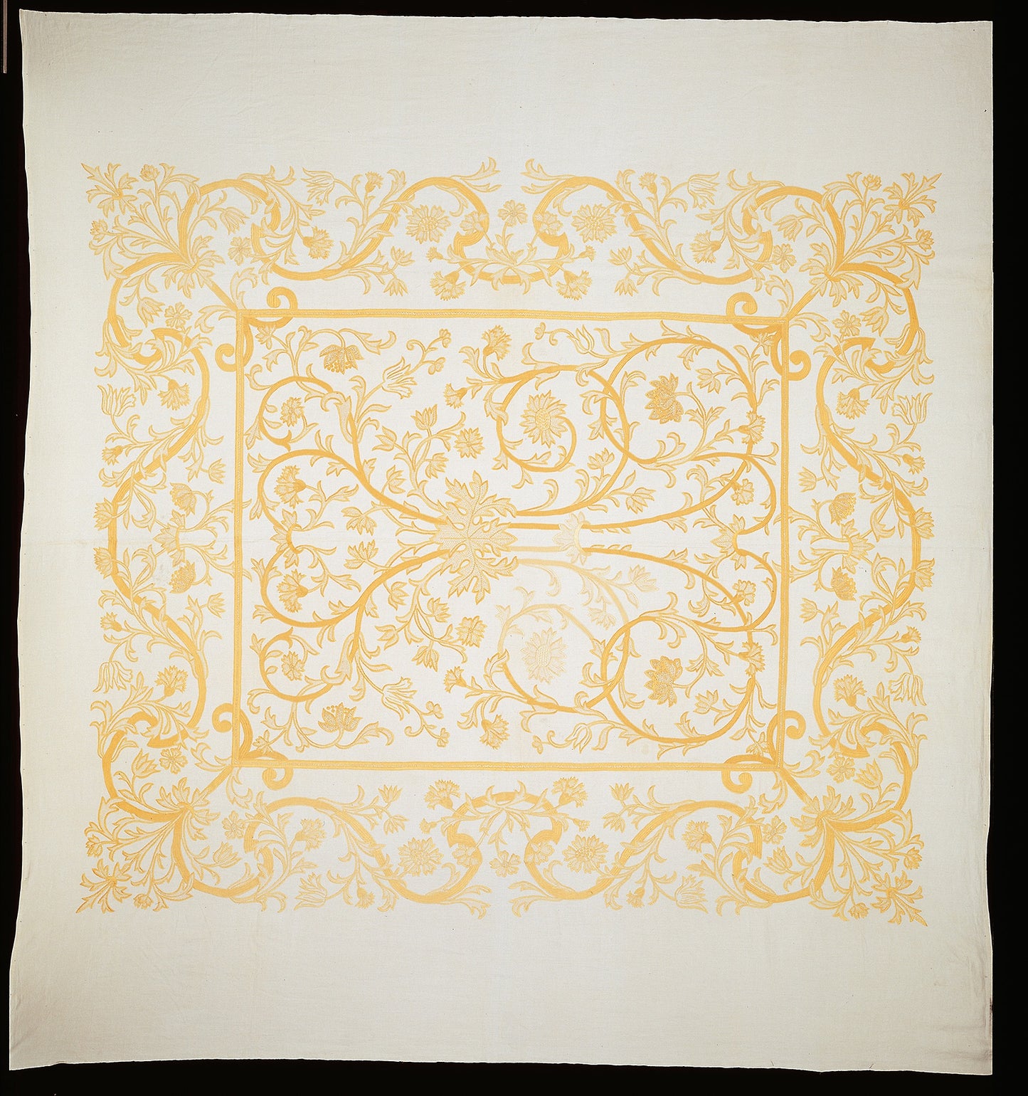 Bedcover in the Arts and Crafts Style -  England,  Poster Print Wall Art