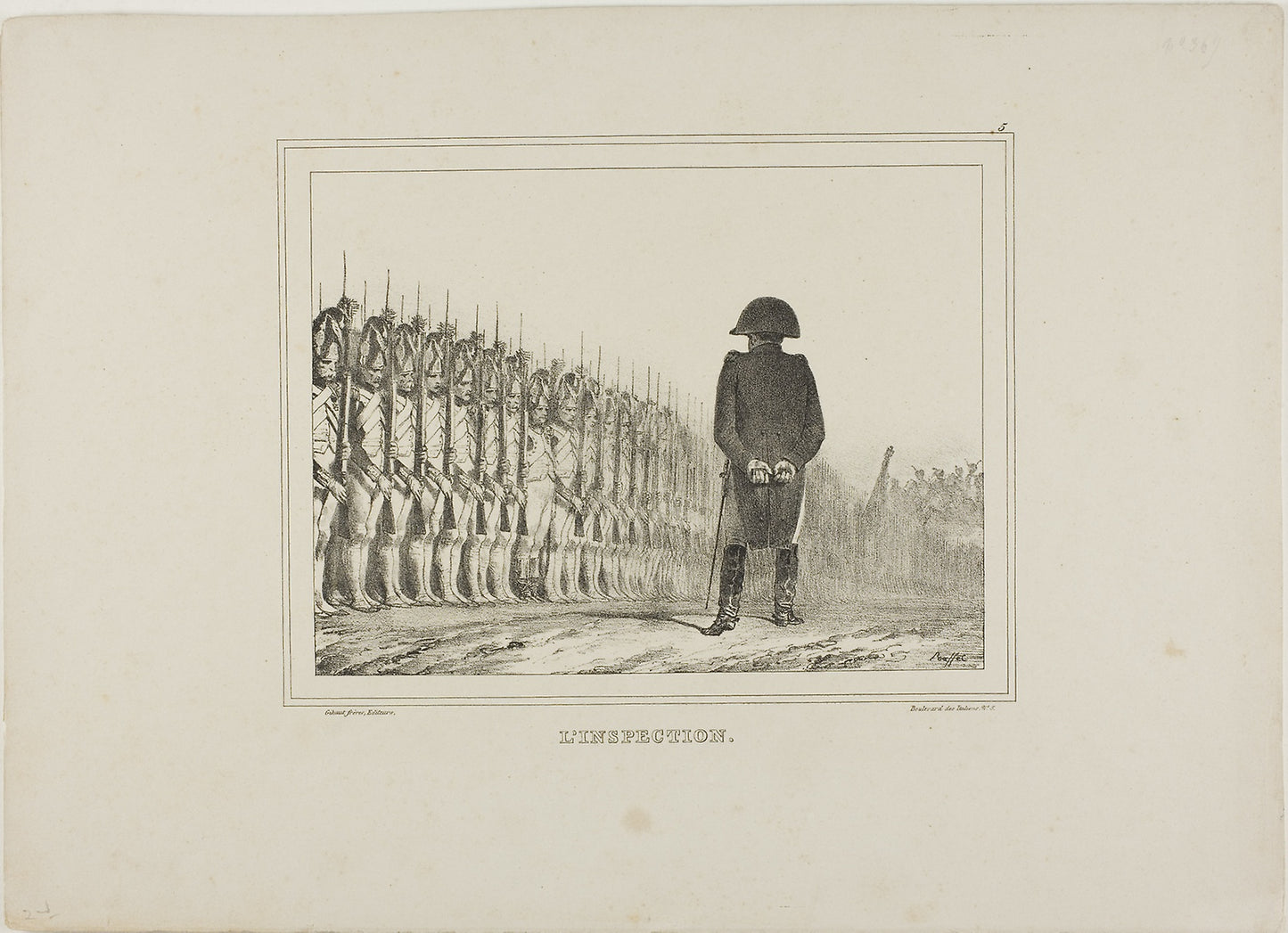 The Inspection -  Denis Auguste Marie Raffet (French, 1804-1860),  Poster Print Wall Art