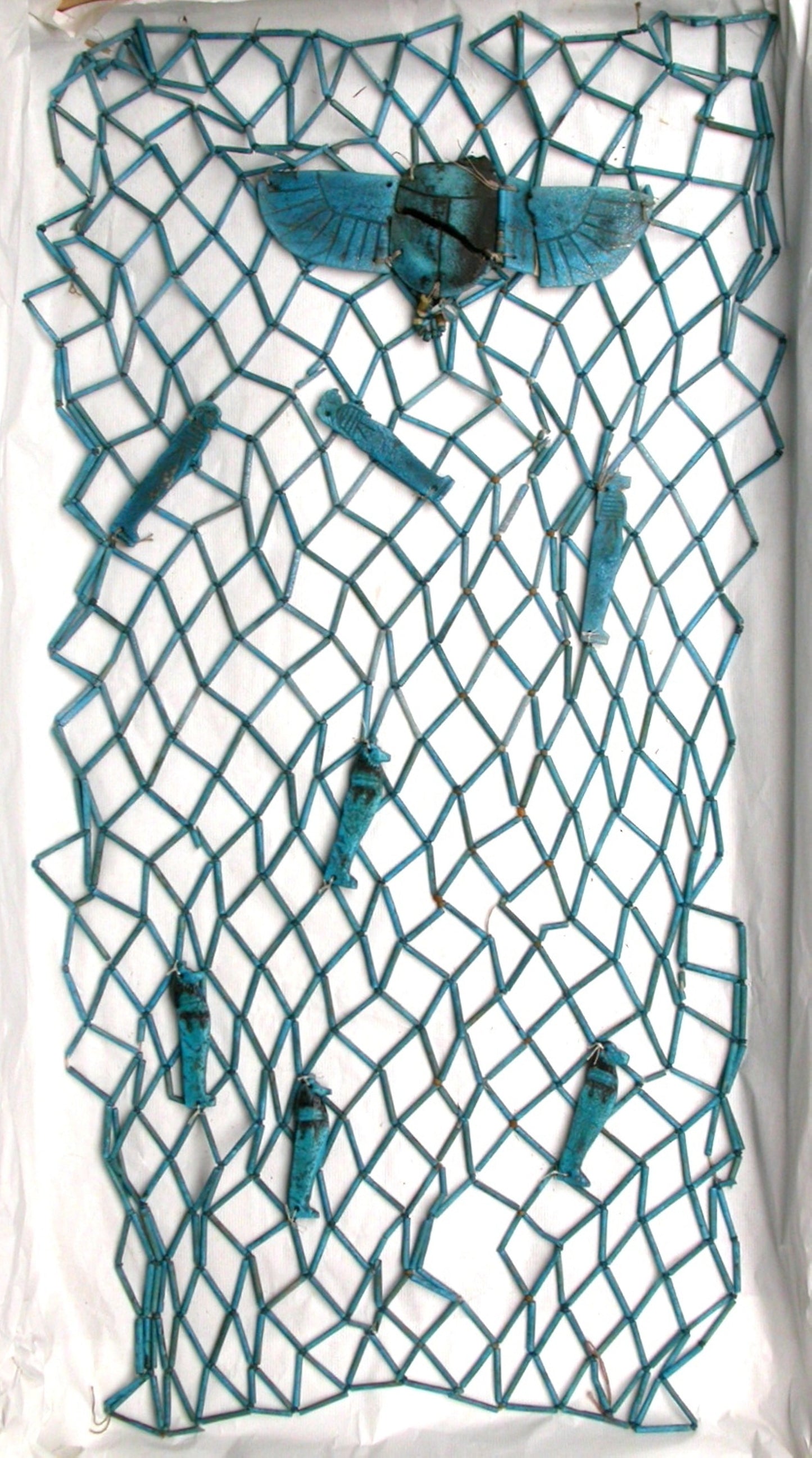 Mummy Net with Amulets -  Egyptian,  Poster Print Wall Art