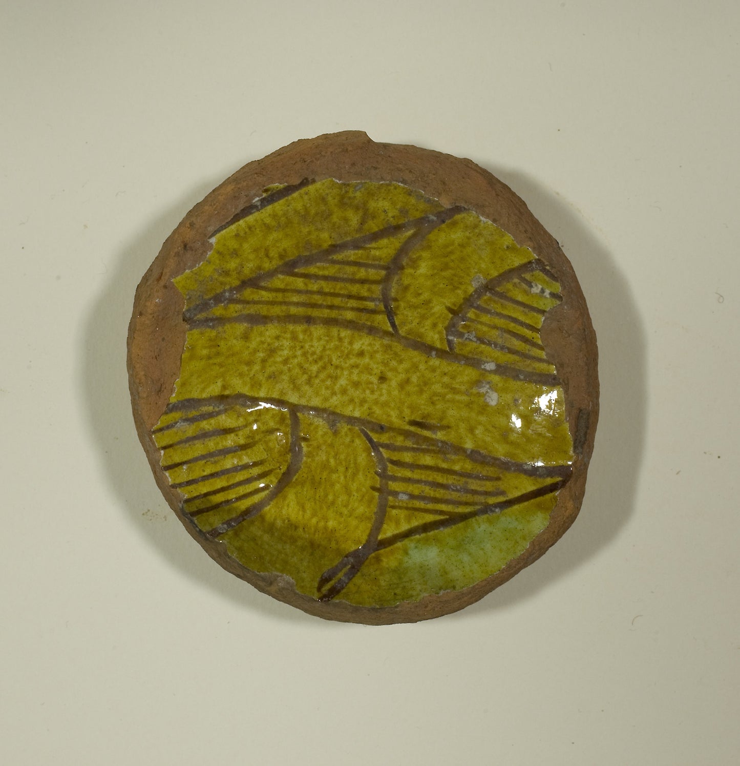 Fragment from the Base of a Bowl -  Byzantine; Thessaloniki, Greece,  Poster Print Wall Art