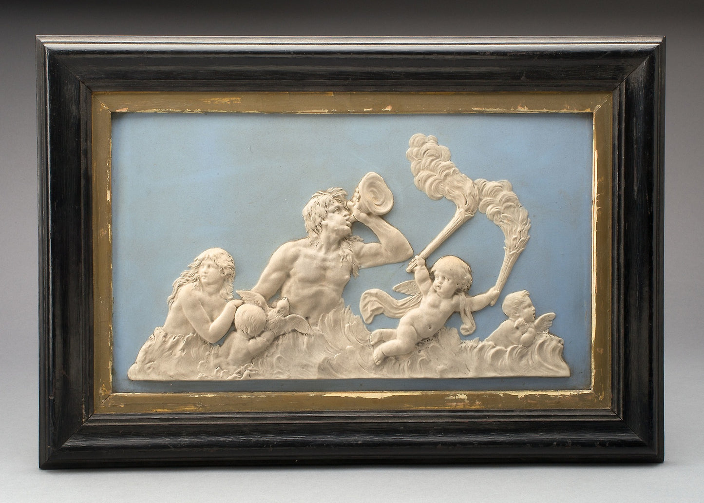 Plaque with Triton and Nereids -  Wedgwood Manufactory,  Poster Print Wall Art
