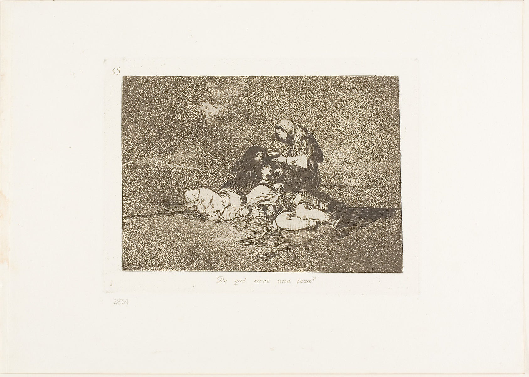 What is the Use of a Cup?, plate 59 from The Disasters of War: Francisco José de Goya y Lucientes,16x12"(A3) Poster