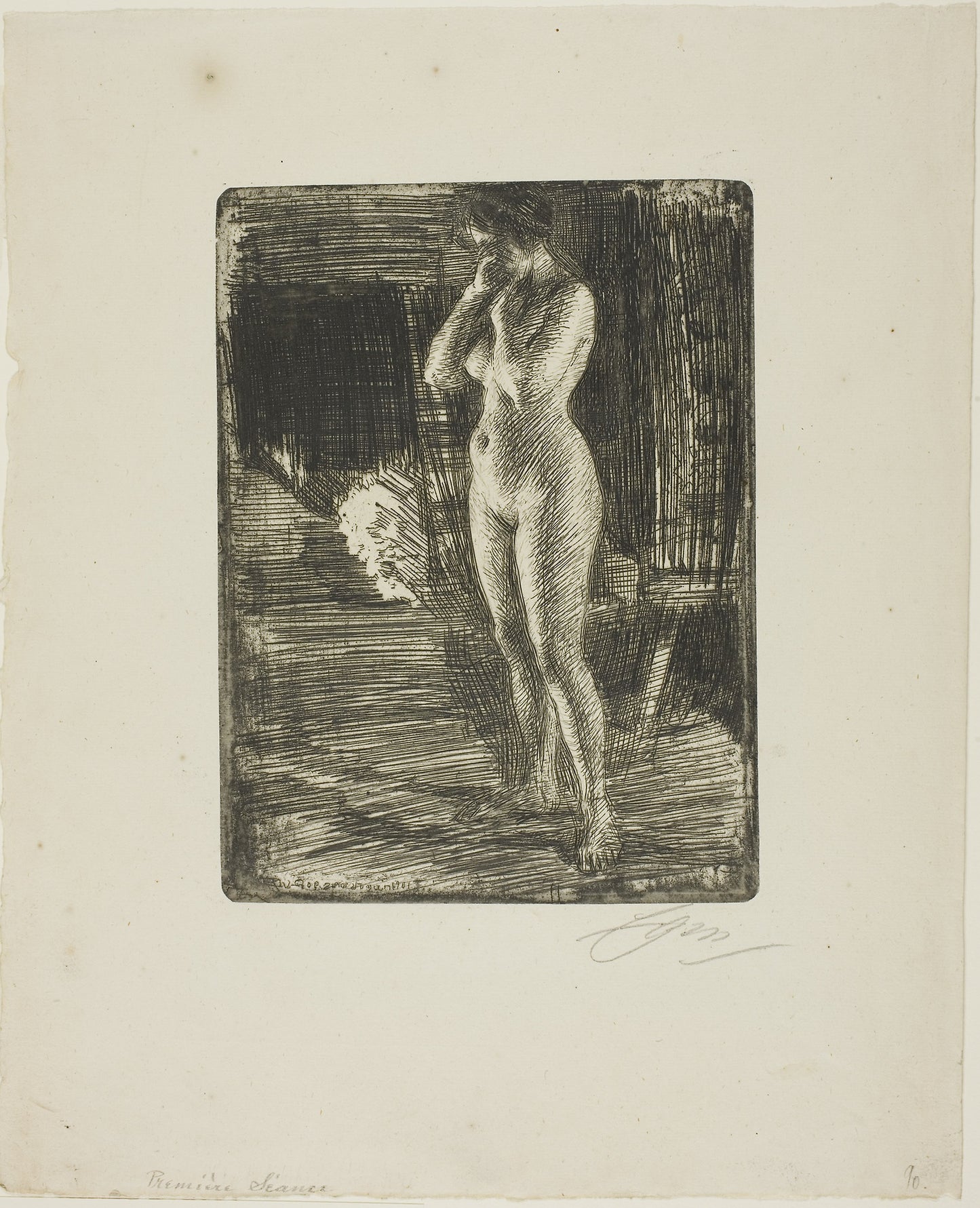 The First Pose -  Anders Zorn,  Poster Print Wall Art