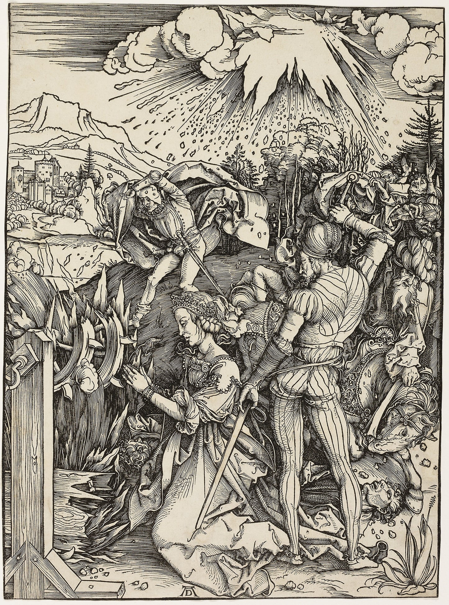 The Martyrdom of St. Catherine -  Albrecht Dürer,  Poster Print Wall Art