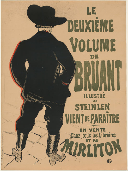 Bruant at the Mirliton: Henri de Toulouse-Lautrec,16x12"(A3) Poster