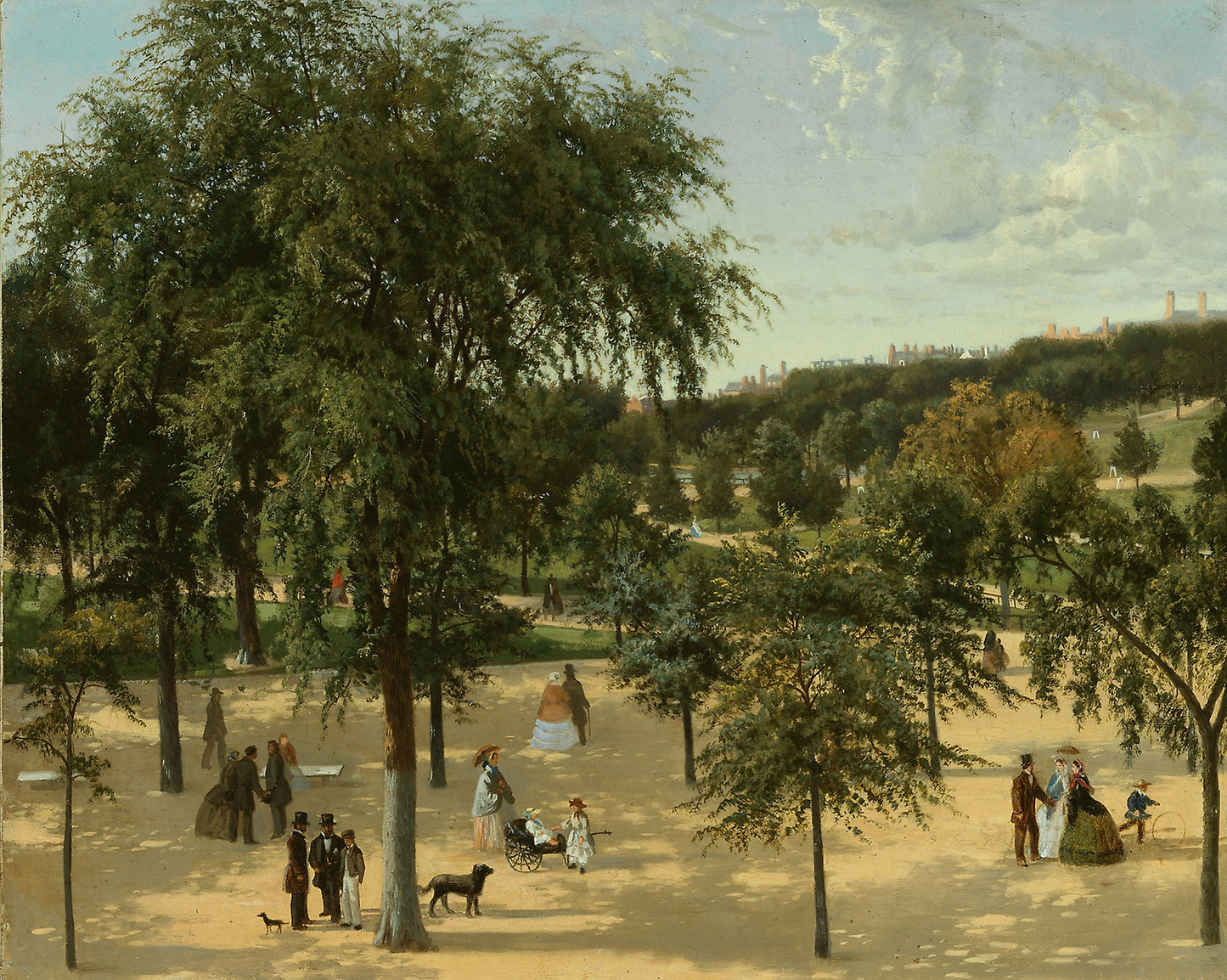 Boston Common -  Artist unknown,  Poster Print Wall Art