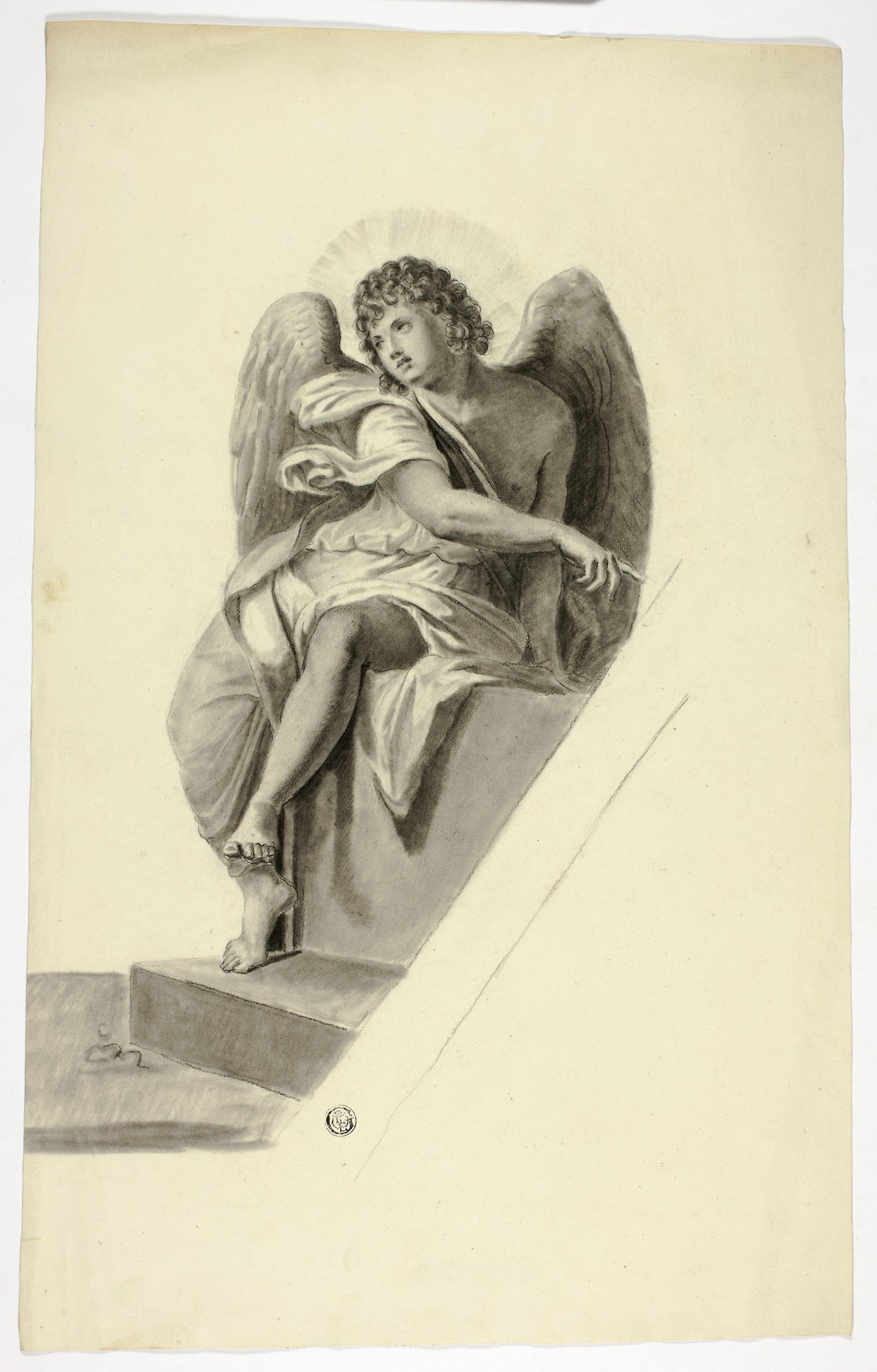 Angel Seated -  Tomb -  Elizabeth Murray,  Poster Print Wall Art