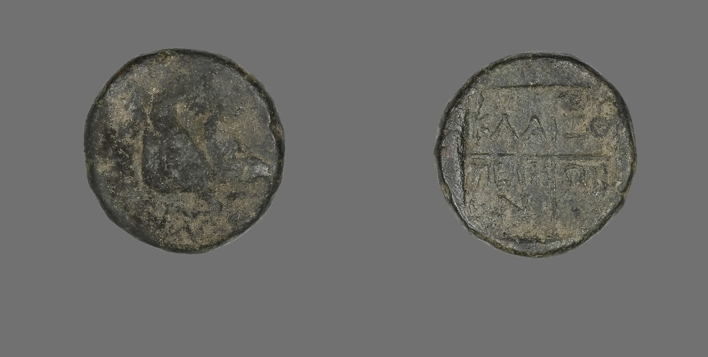 Coin Depicting a Boar -  Greek,  Poster Print Wall Art