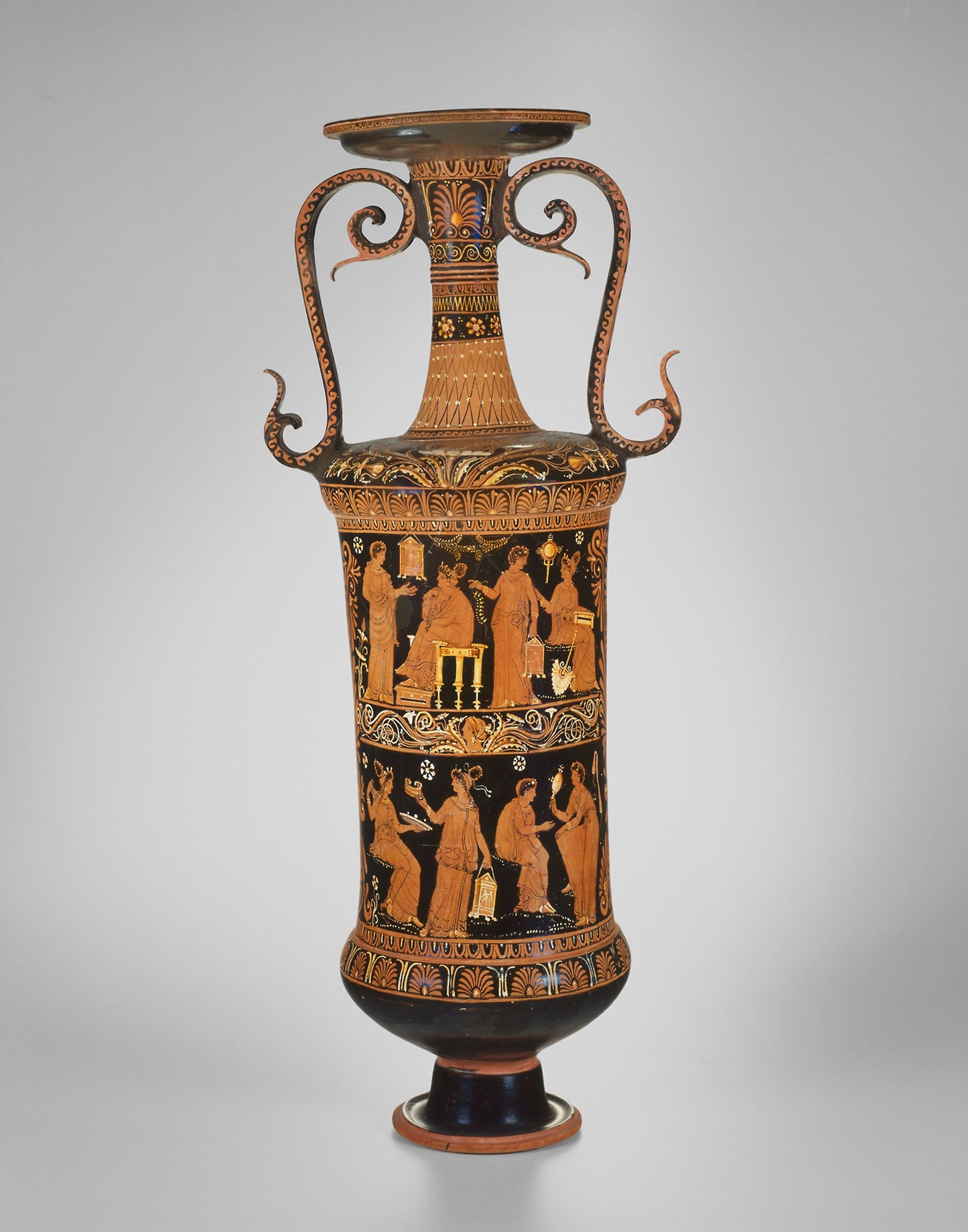 Loutrophoros (Container for Bath Water) -  Greek; Apulia, Italy,  Poster Print Wall Art