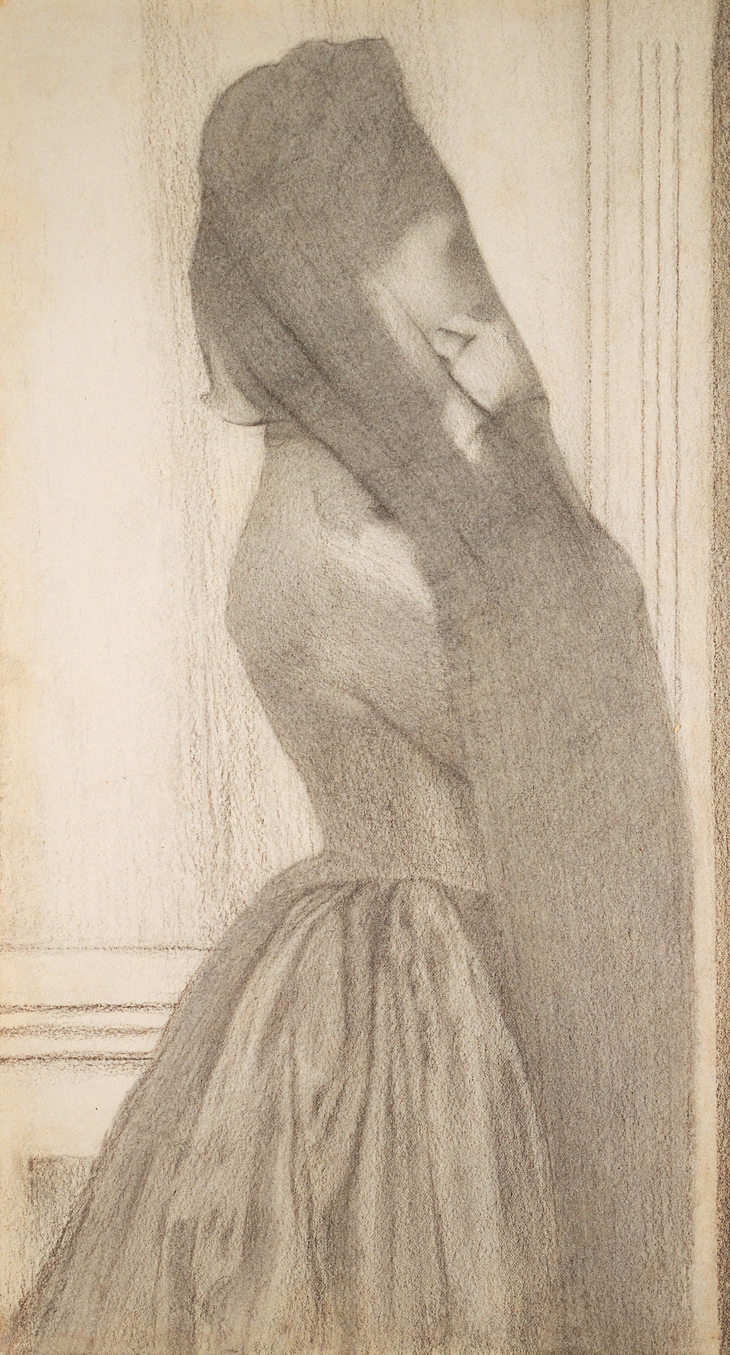 The Veil -  Fernand Khnopff,  Poster Print Wall Art