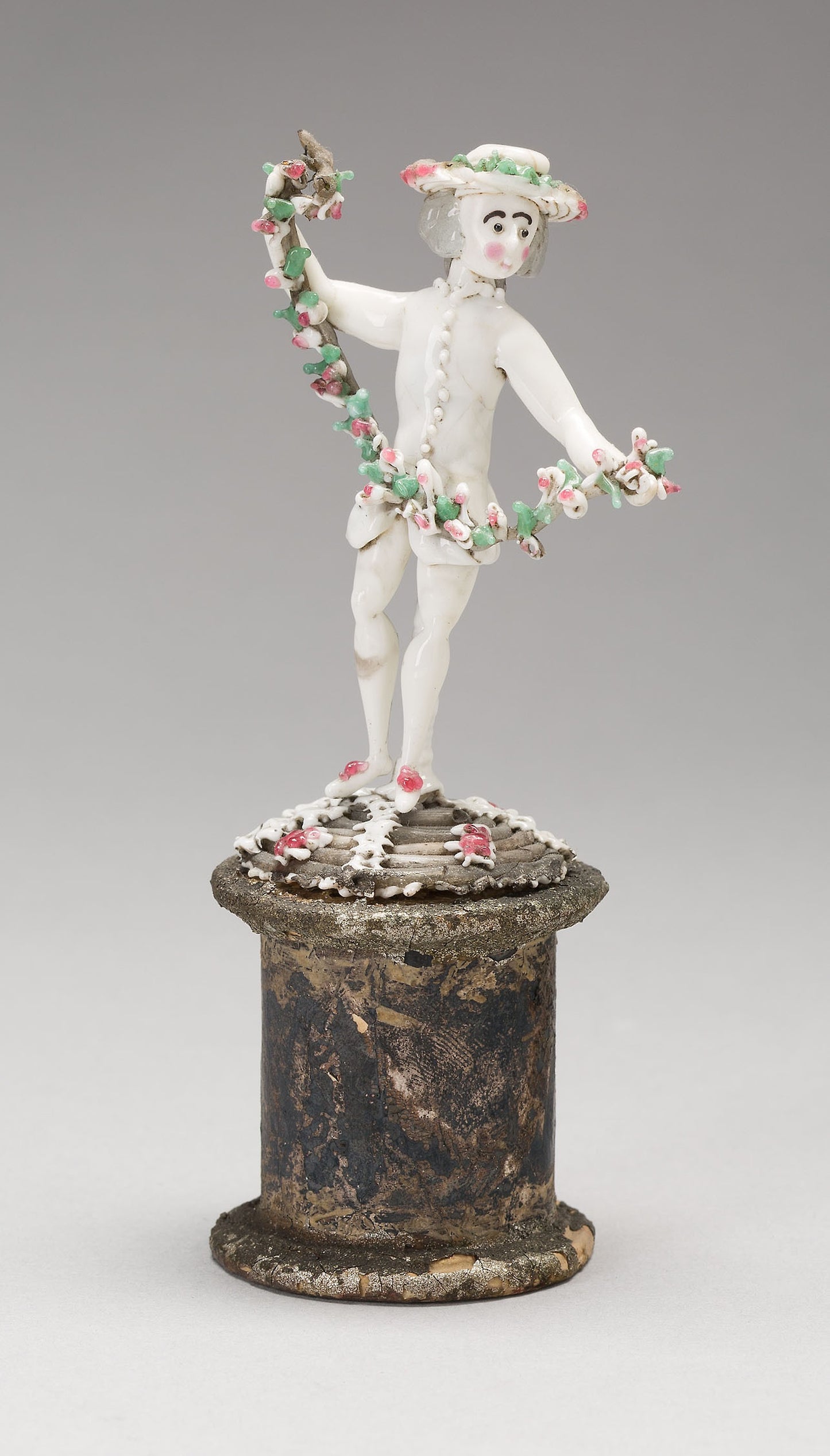 Man Holding a Garland -  Nevers, France,  Poster Print Wall Art