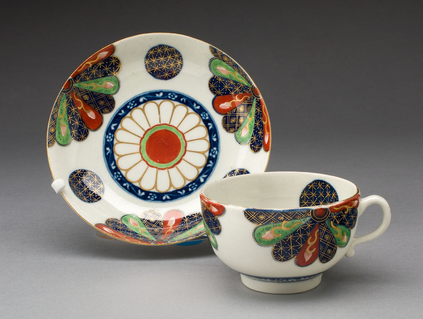 Teacup and Saucer: Worcester Porcelain Factory,16x12"(A3) Poster