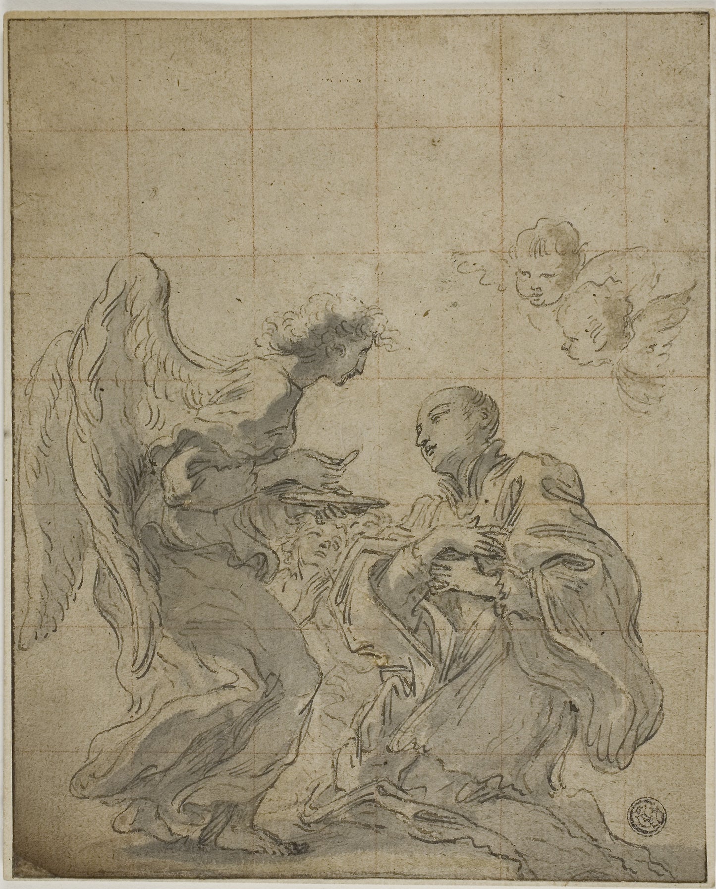Communion of Saint Stanislaus Kostka -  Circle of Gian Lorenzo Bernini (Italian, 1598-1680),  Poster Print Wall Art