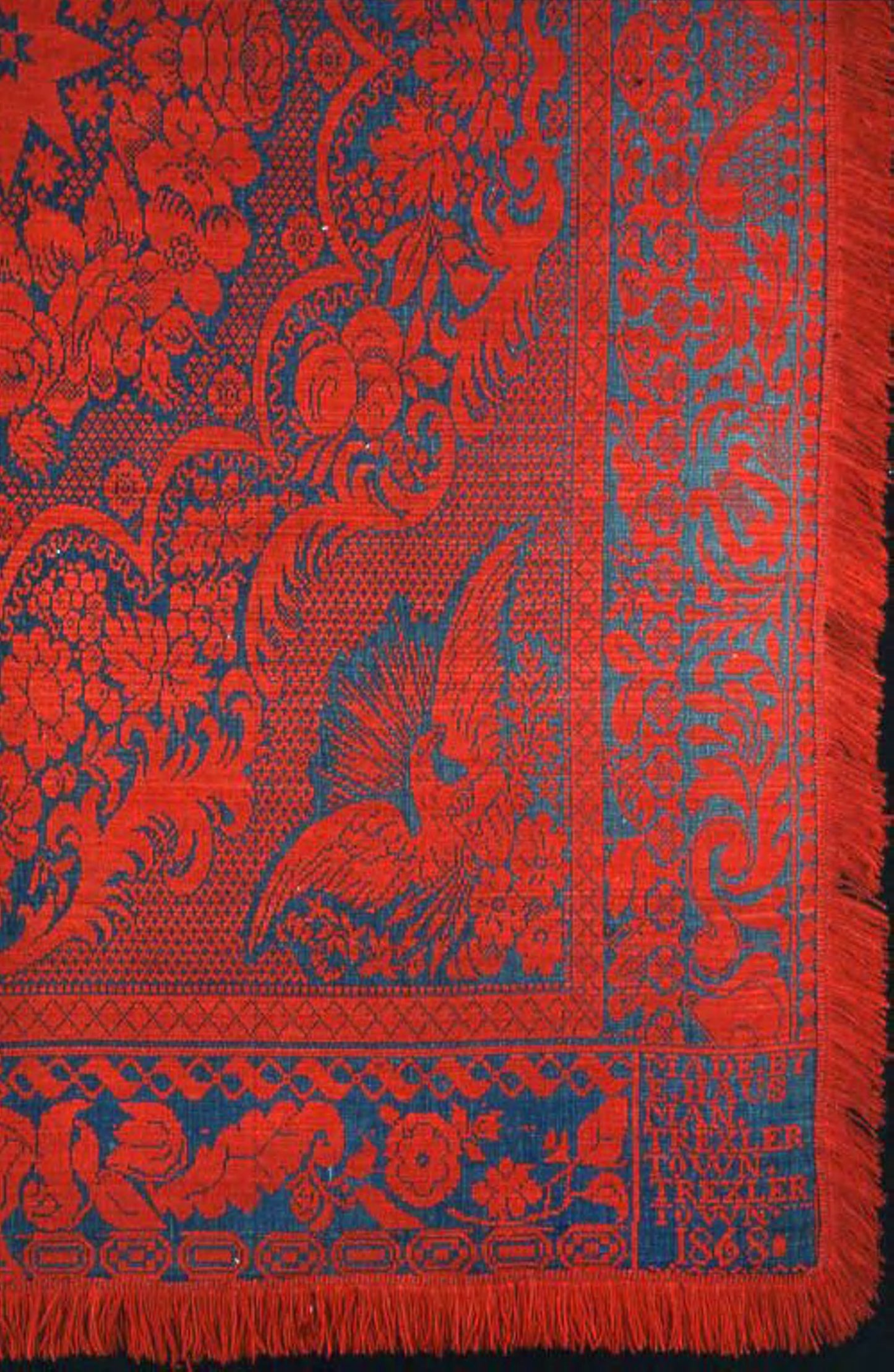 Coverlet -  Ephraim Hausman (American, 1813–1901),  Poster Print Wall Art