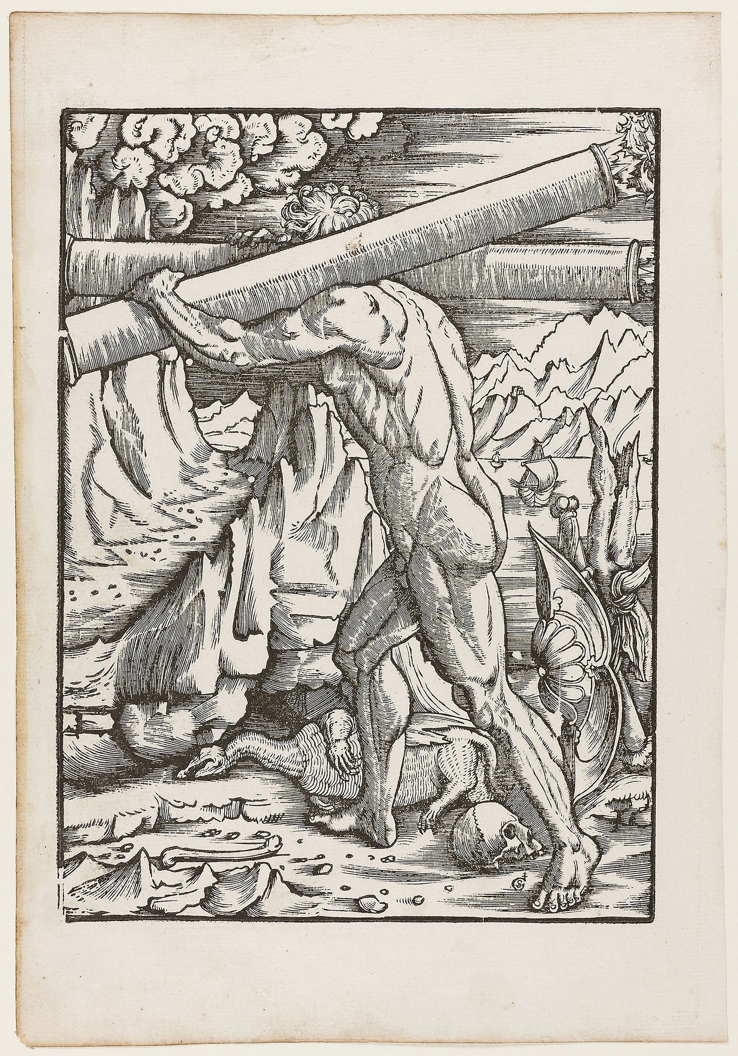 The Labors of Hercules -  The Pillars of Hercules -  Gabriel Salmon,  Poster Print Wall Art