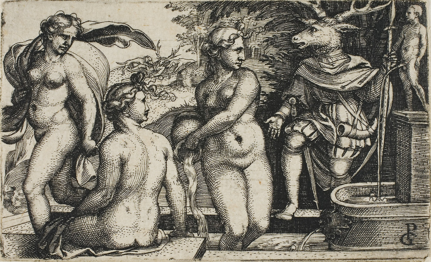 Diana in the Bath -  Georg Pencz,  Poster Print Wall Art