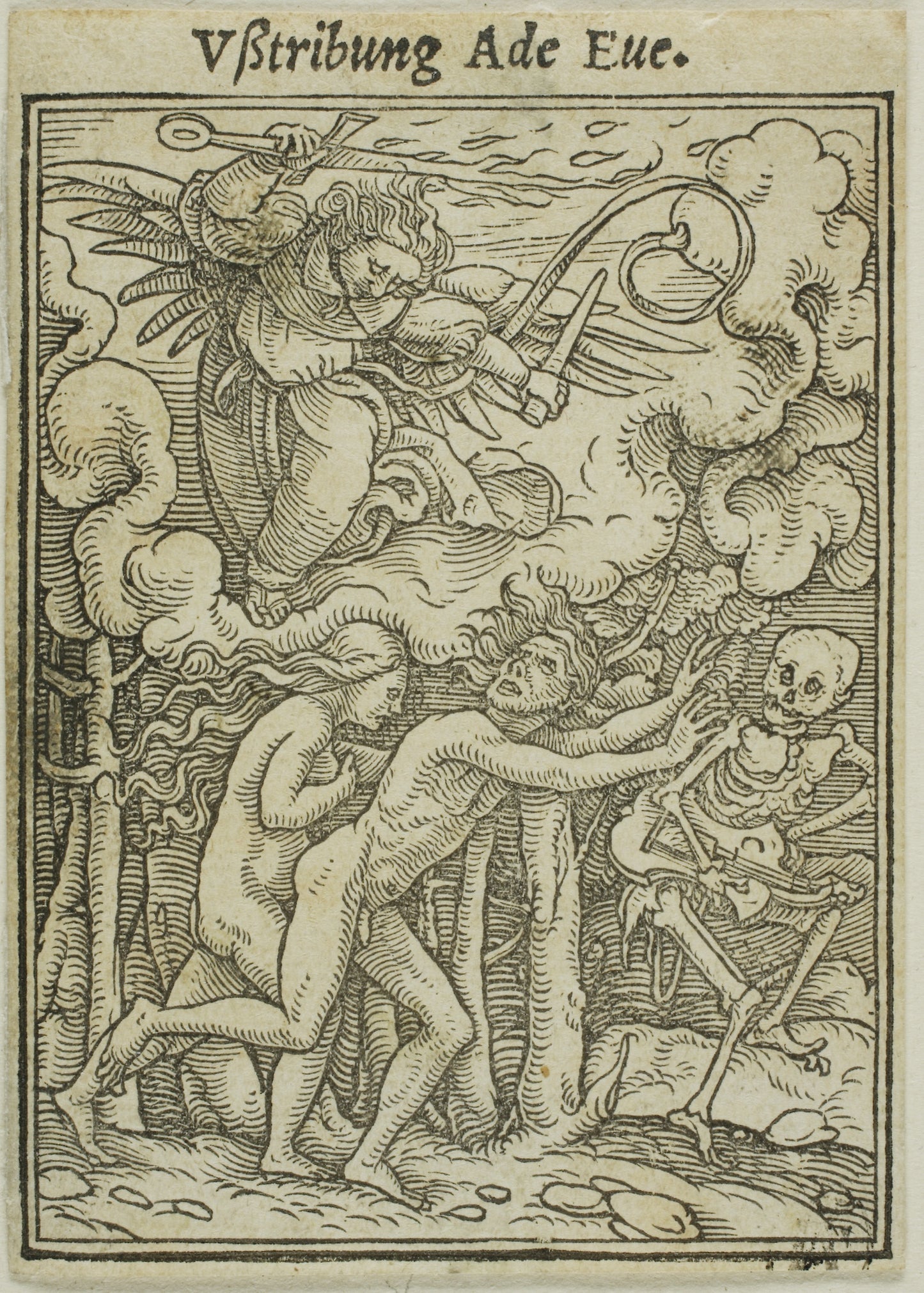 Adam and Eve Driven out of Paradise -  Hans Holbein, the younger,  Poster Print Wall Art