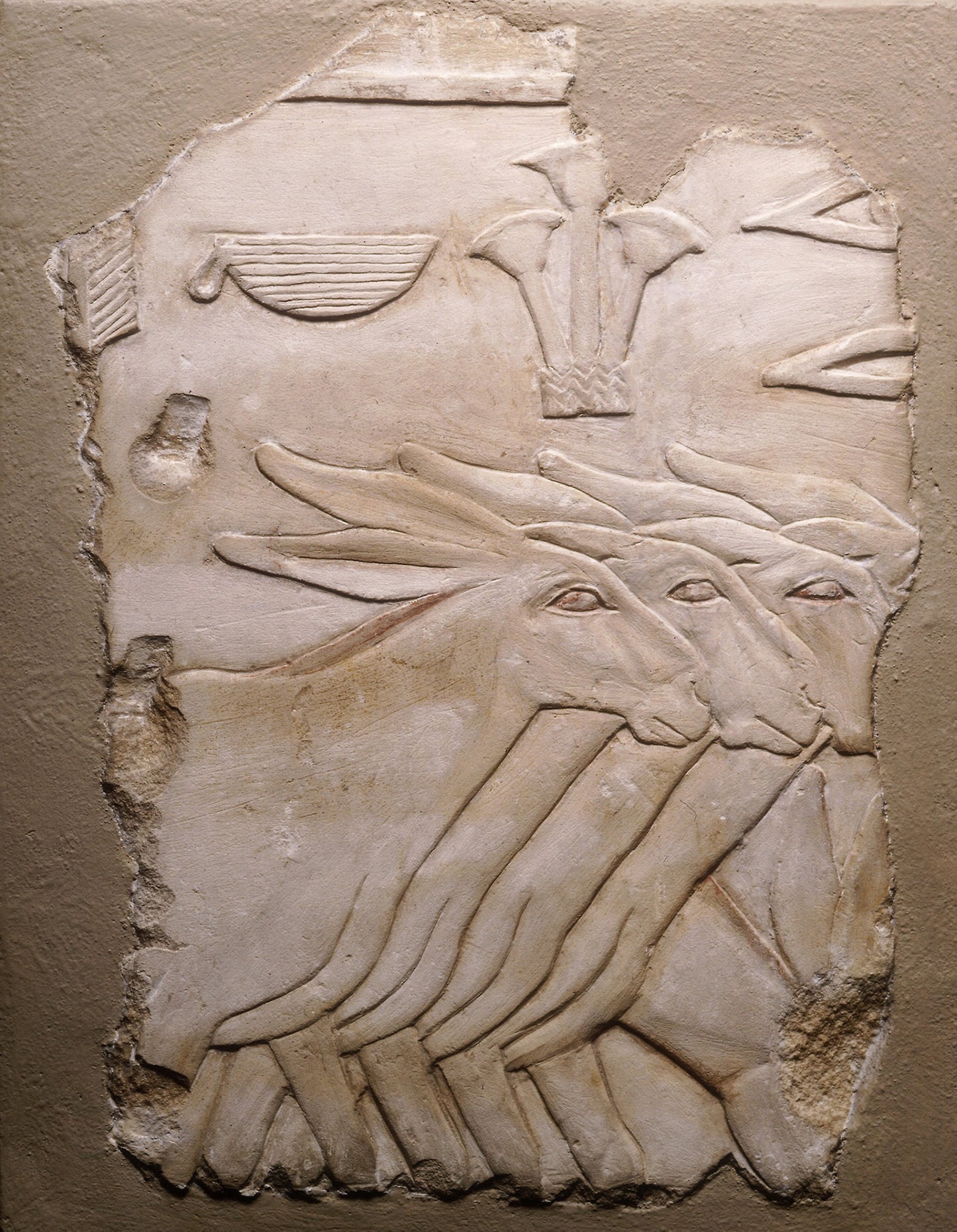 Fragment of a Tomb Wall Depicting Donkeys: Egyptian, Poster Print Wall Art