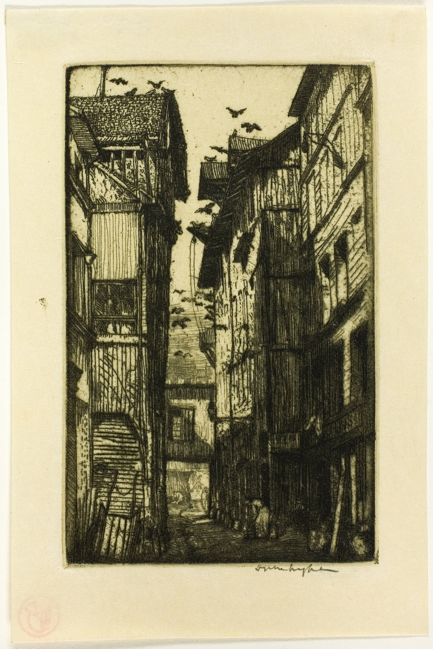 Ruelle des Pigeons, Rouen -  Donald Shaw MacLaughlan,  Poster Print Wall Art