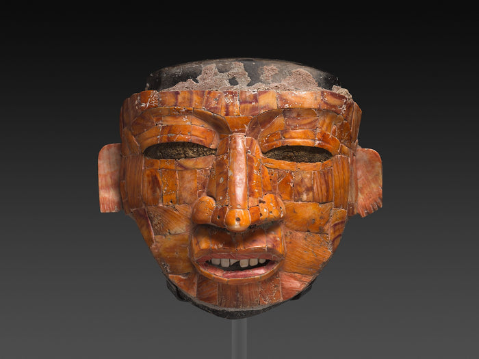 Shell Mosaic Ritual Mask: Teotihuacan,16x12