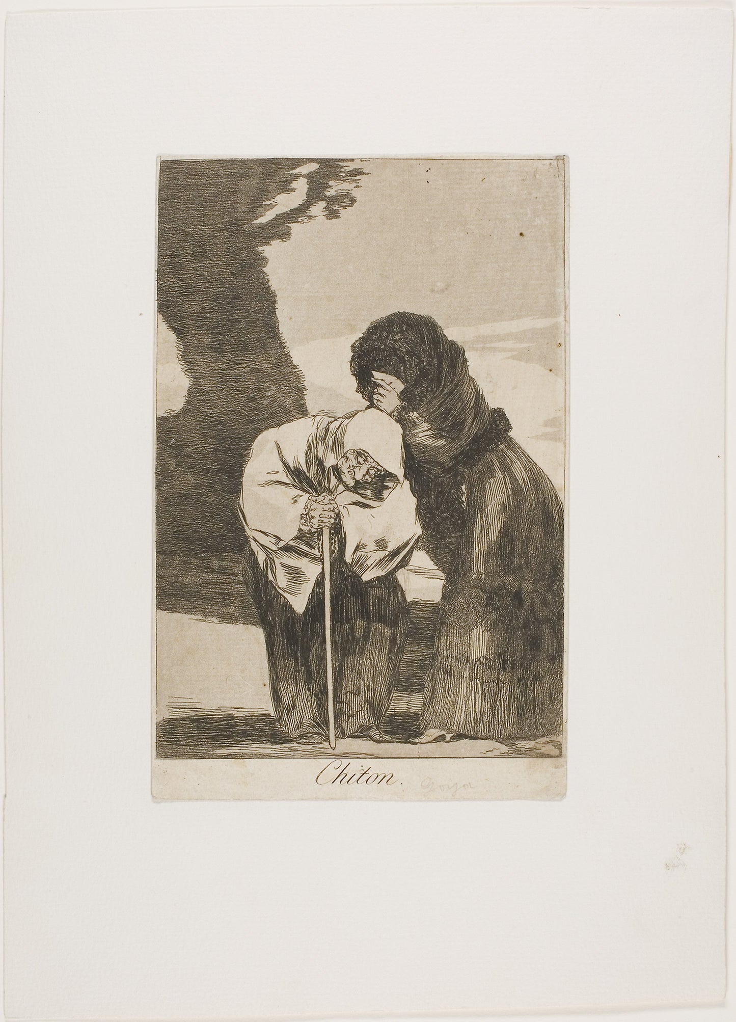 Hush, plate 28 from Los Caprichos -  Francisco José de Goya y Lucientes,  Poster Print Wall Art