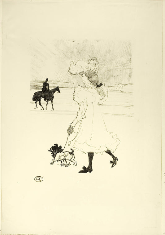 Au Bois: Henri de Toulouse-Lautrec,16x12"(A3) Poster