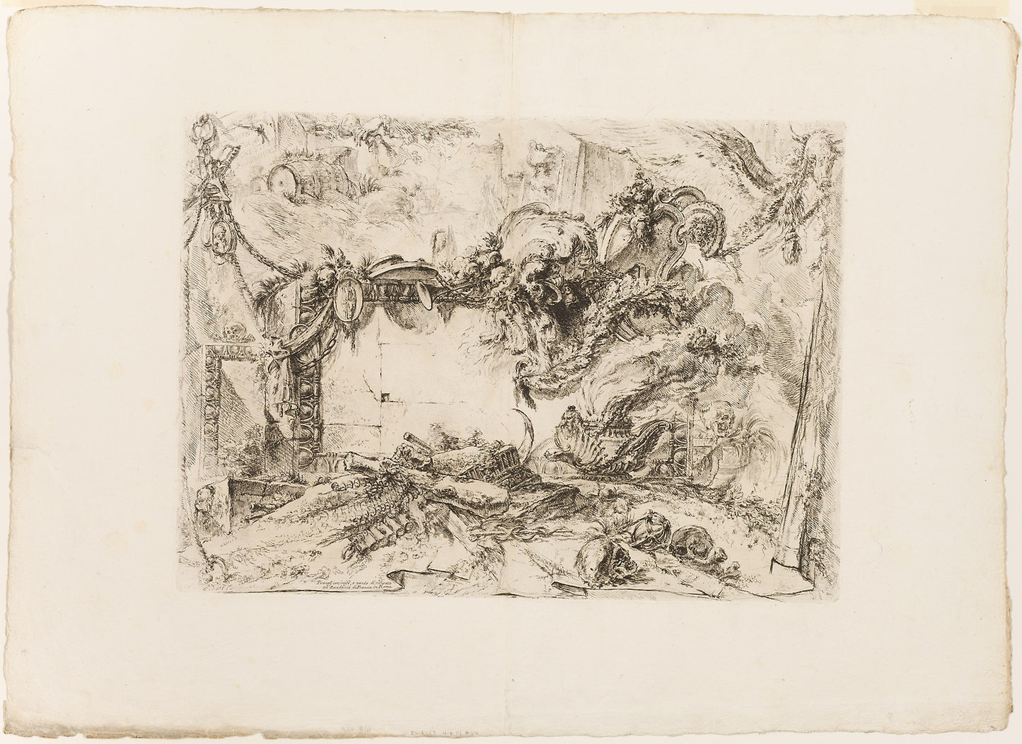 The Monumental Tablet -  Giovanni Battista Piranesi,  Poster Print Wall Art
