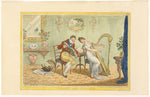 Harmony Before Matrimony (recto); Clearing the Five Bar Gate (verso): James Gillray (English, 1756-1815),16x12"(A3) Poster