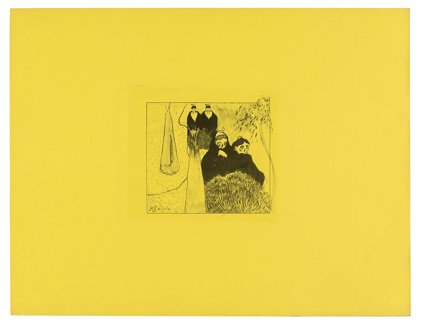 Old Women of Arles, from the Volpini Suite: Paul Gauguin,16x12"(A3) Poster