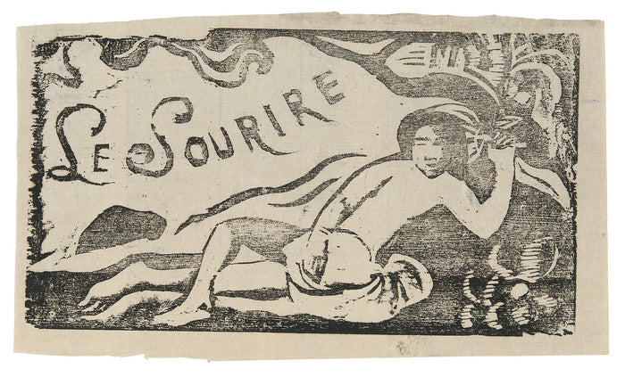 Tahitian Woman, headpiece for Le sourire: Paul Gauguin,16x12