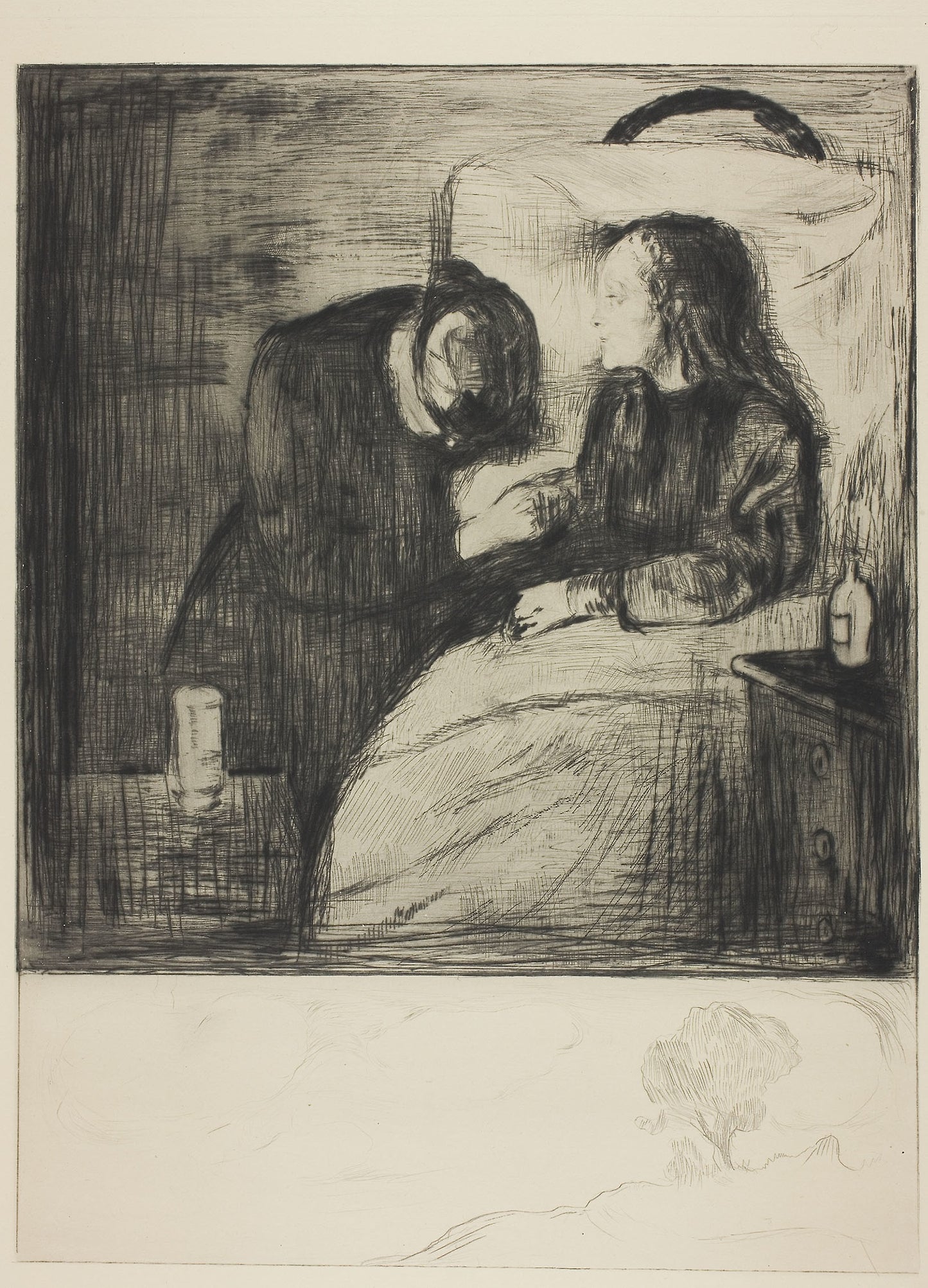 The Sick Child -  Edvard Munch,  Poster Print Wall Art