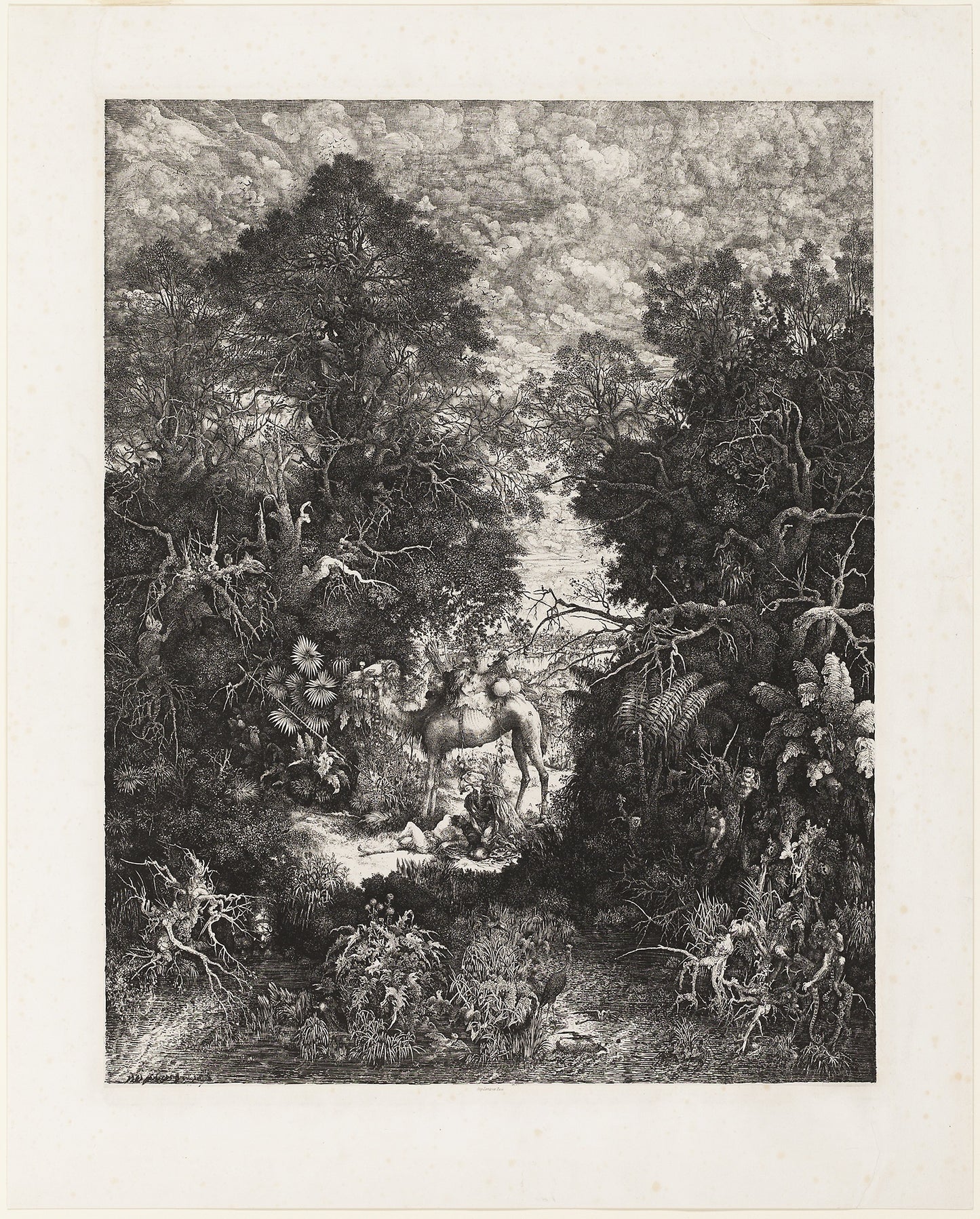 The Good Samaritan -  Rodolphe Bresdin,  Poster Print Wall Art