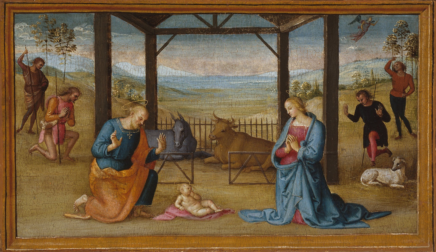 The Nativity -  Perugino (Pietro di Cristoforo Vannucci),  Poster Print Wall Art