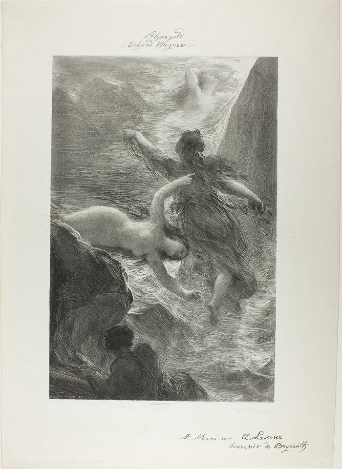 First Scene of The Rhinegold: Henri Fantin-Latour,16x12