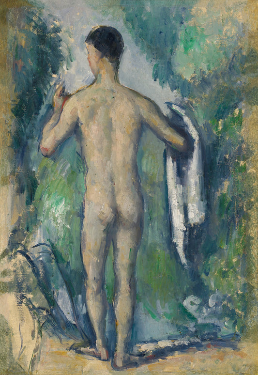 Standing Bather, Seen from the Back: Paul Cézanne,16x12"(A3) Poster