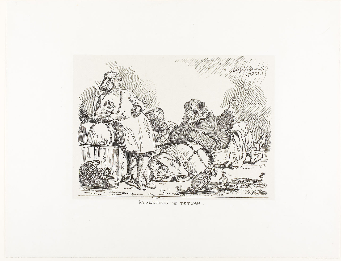 Muleteers of Tetuan -  Eugène Delacroix,  Poster Print Wall Art