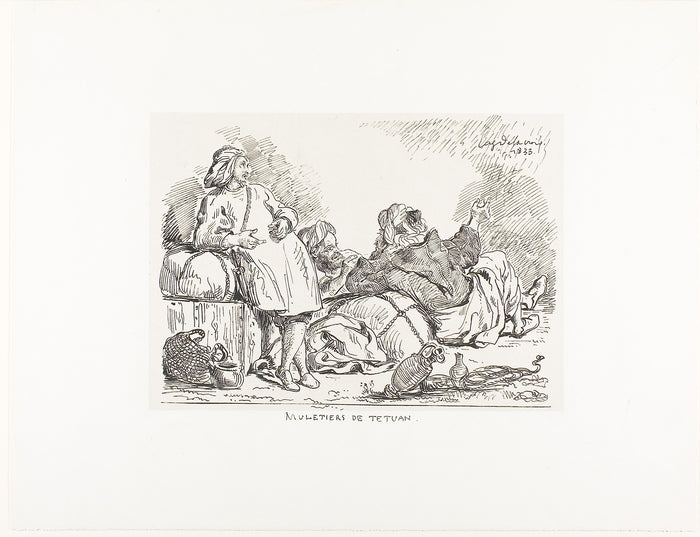 Muleteers of Tetuan: Eugène Delacroix,16x12