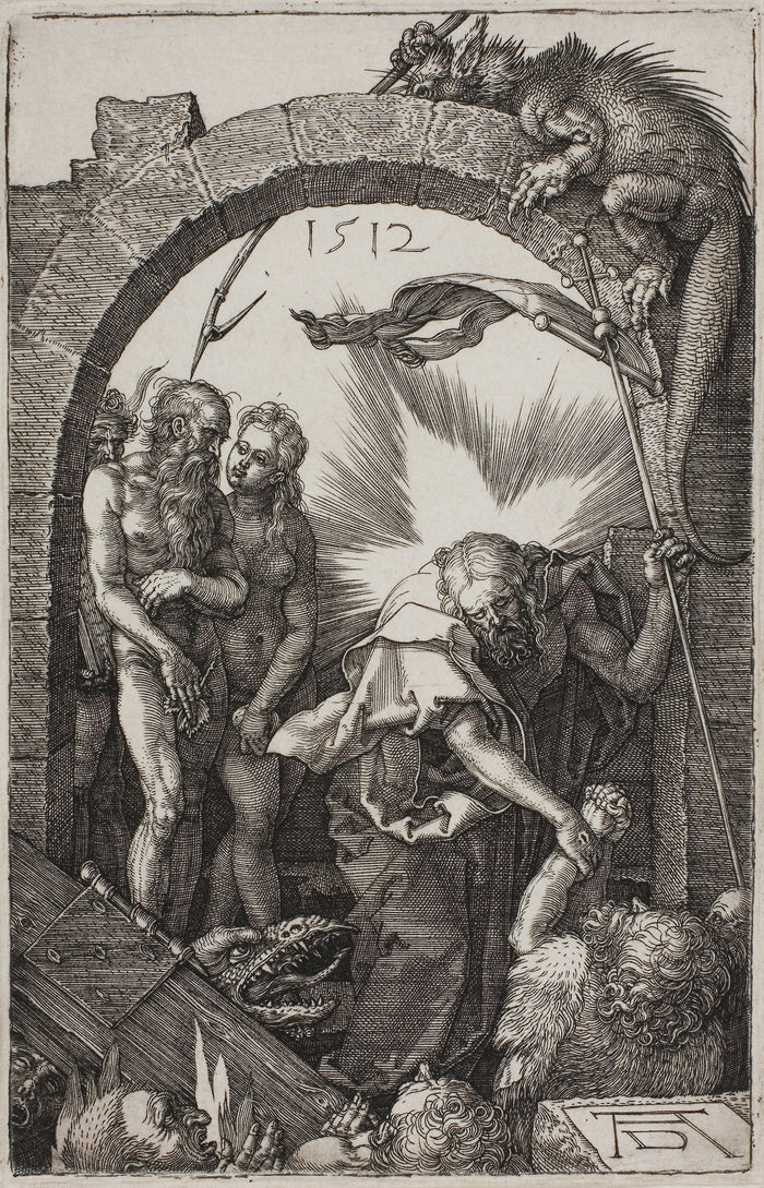 Harrowing of Hell; Christ in Limbo, from The Engraved Passion: Albrecht Dürer,16x12