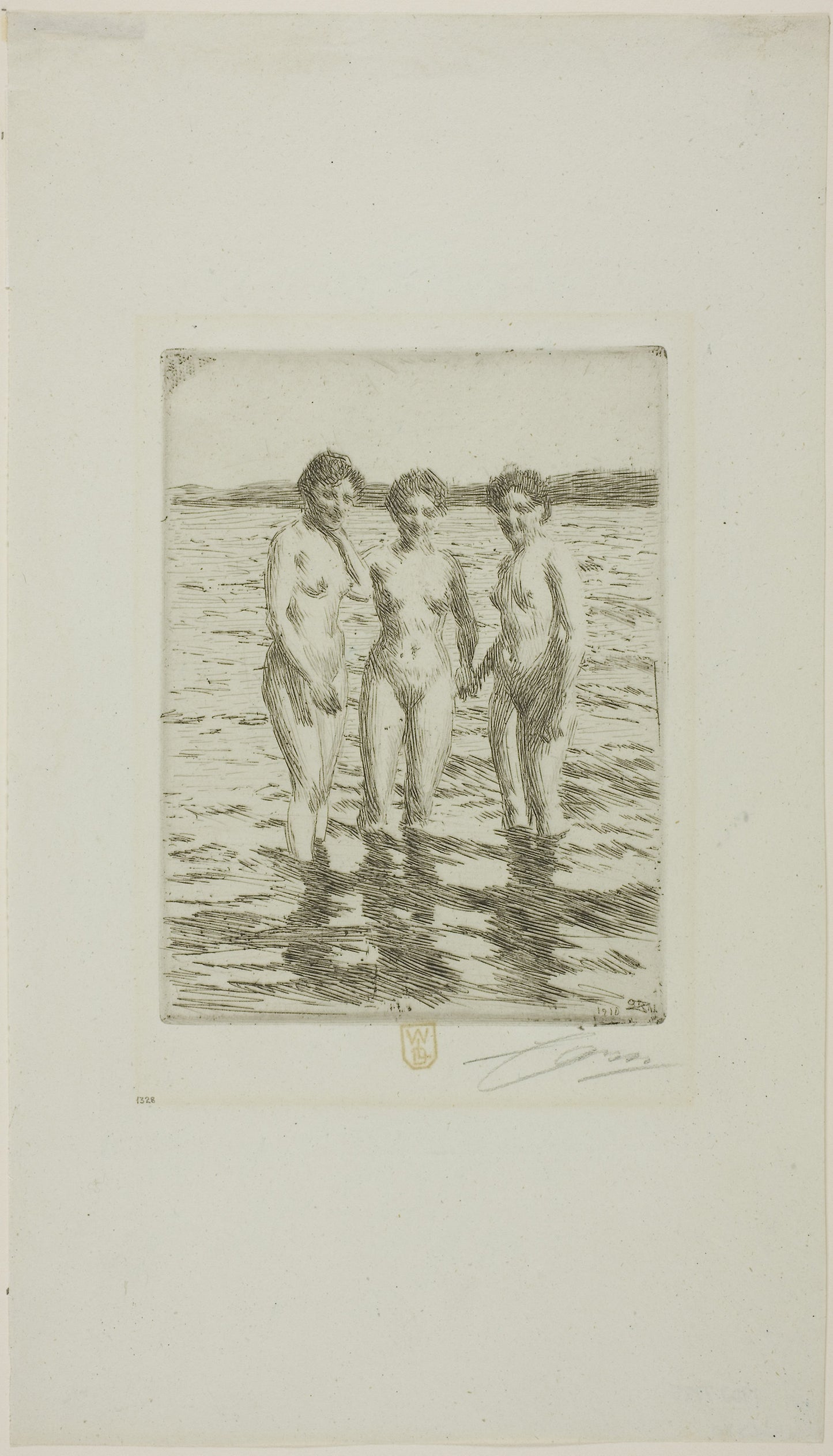 The Three Graces -  Anders Zorn,  Poster Print Wall Art