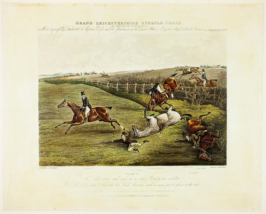 A Rich Scene, from Grand Leicestershire Steeplechase: Charles Bentley (English, 1806-1854),16x12"(A3) Poster