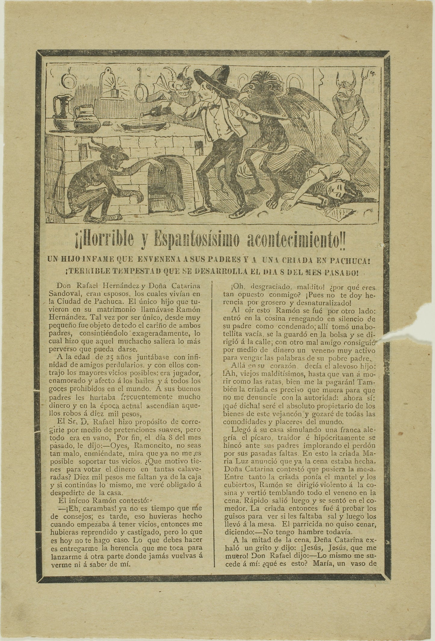 Horrible and Frightening Event! -  José Guadalupe Posada,  Poster Print Wall Art