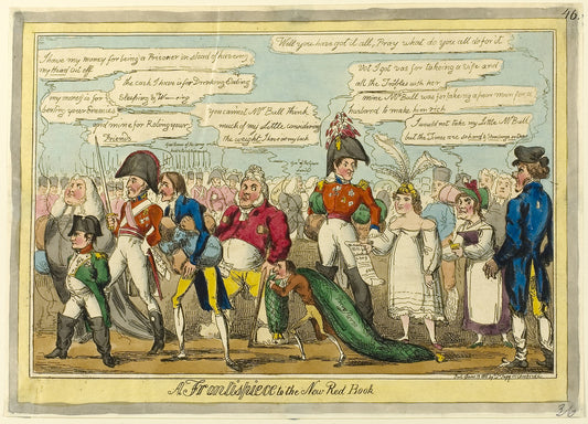 A Frontispiece to the New Red Book: Attributed to William Heath (English, 1794-1840),16x12"(A3) Poster
