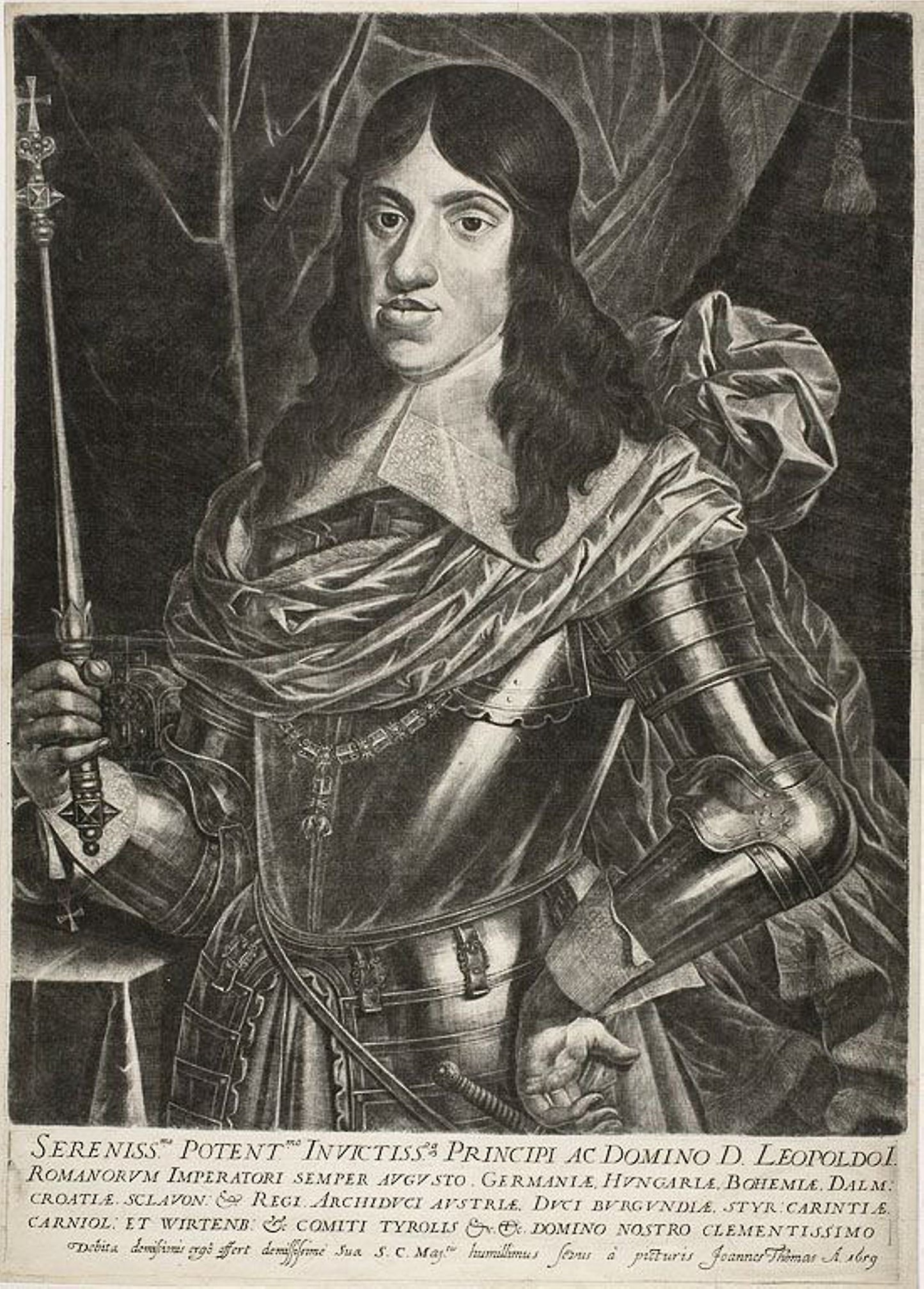 Emperor Leopold I -  Jan Thomas,  Poster Print Wall Art