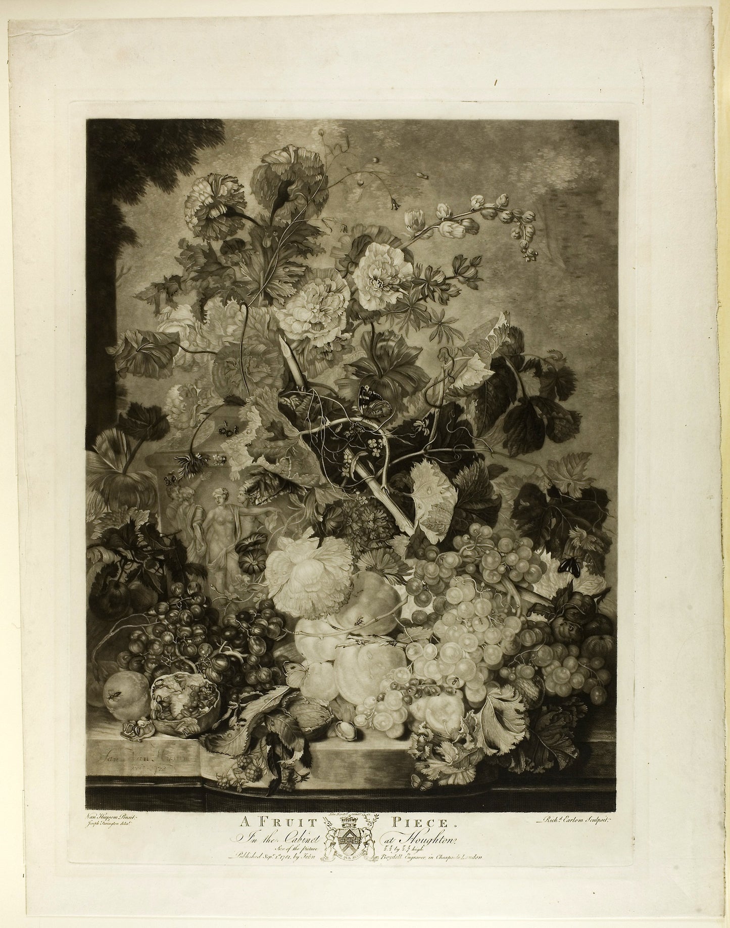 A Fruit Piece, from The Houghton Gallery: Richard Earlom (British, 1743-1822),16x12"(A3) Poster